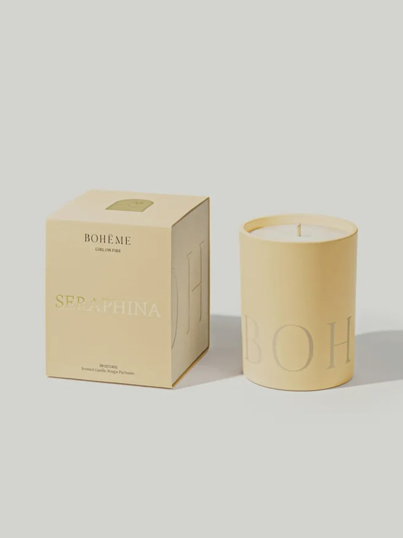 Bohème - Seraphina Waterlily, Blue Violet, Cashmere Fragranced Candle