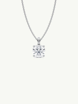 Eternal by Marei Solitaire Diamond Pendant Necklace In 18K White Gold, 0.70 Carat