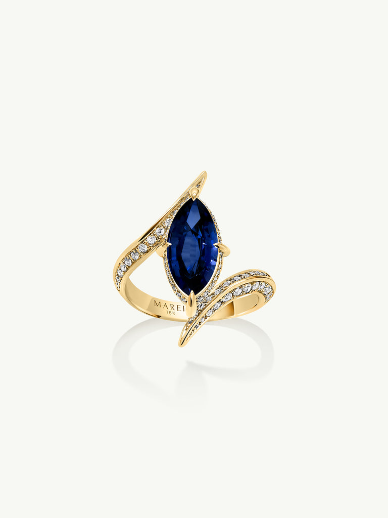 Natalie Blue Sapphire Ring - Engagement Ring