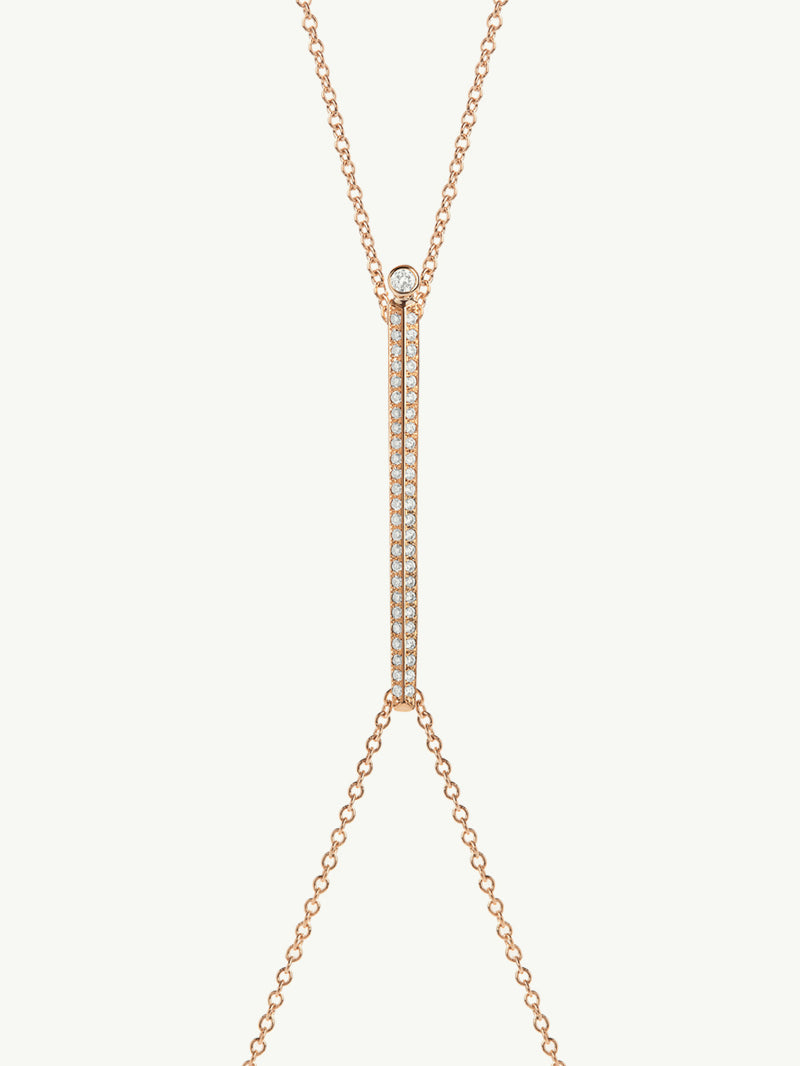 Aracelis Body Chain Necklace With Brilliant Pavè-Set Diamonds in